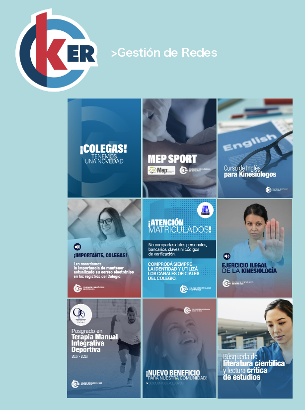 Contenido de redes para el Colegio de Kinesiólogos de Entre Ríos