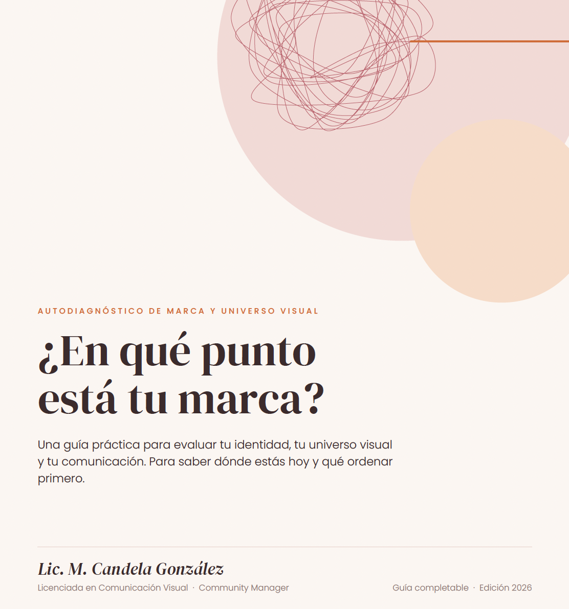 Portada de la guía Autodiagnóstico de marca y universo visual: ¿En qué punto está tu marca?
